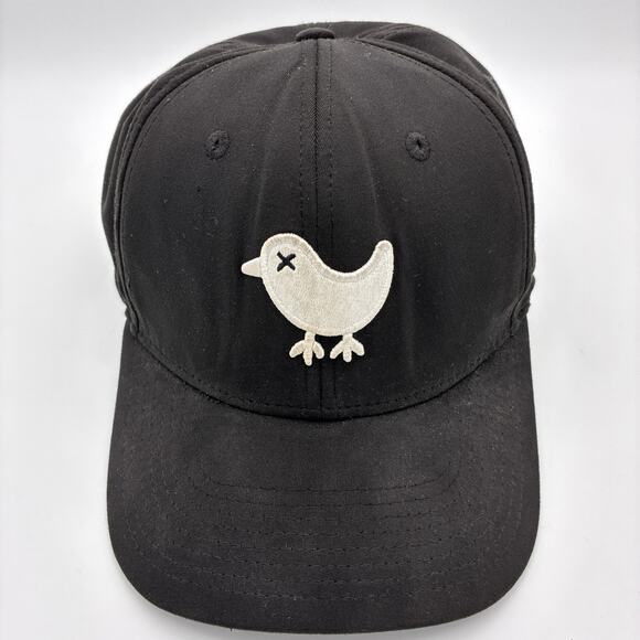 Bad Birdie Black Embroidered Bird Script Snapback Golf Hat Cap PGA LIV Preppy - Picture 1 of 10